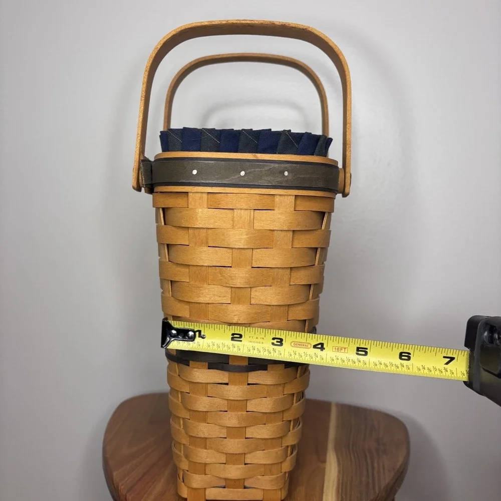 Longaberger Vintage Collectors Club Membership Basket Fabric & Plastic Liner